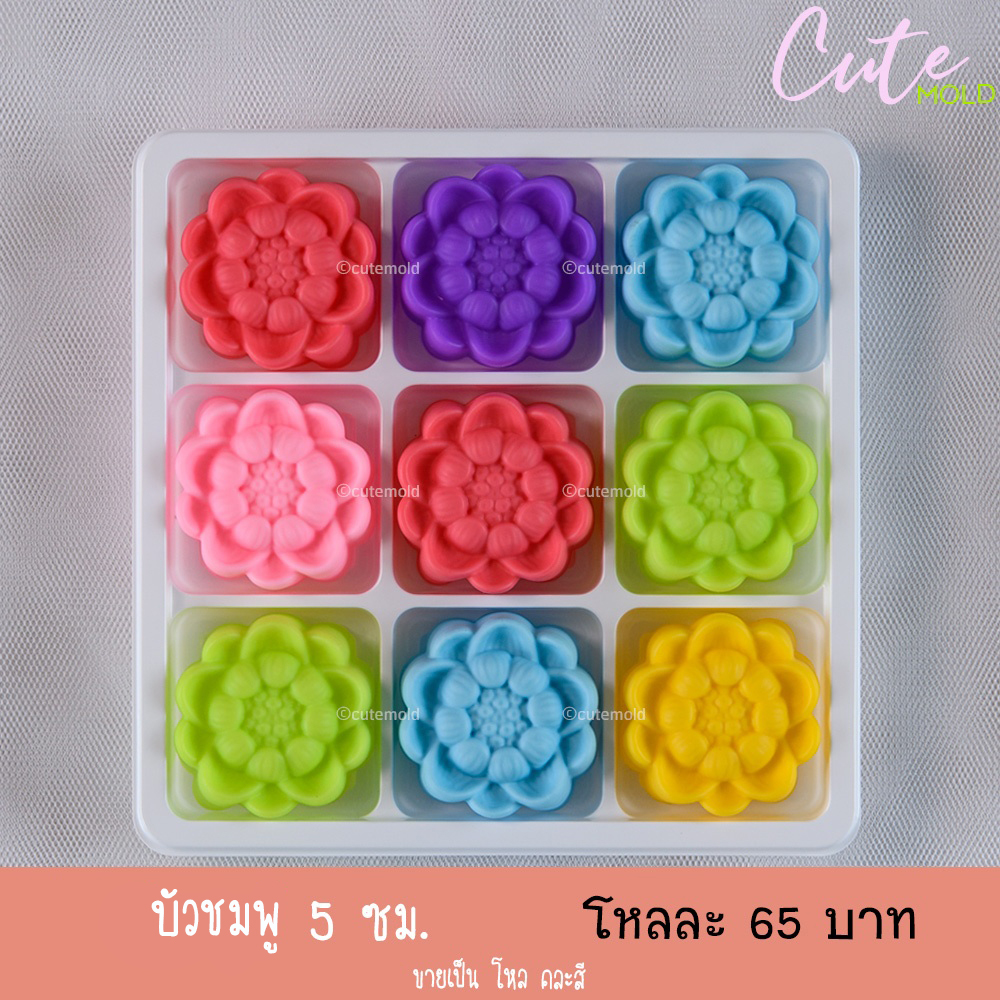 บัวชมพู 5 ซม. ( โหล )