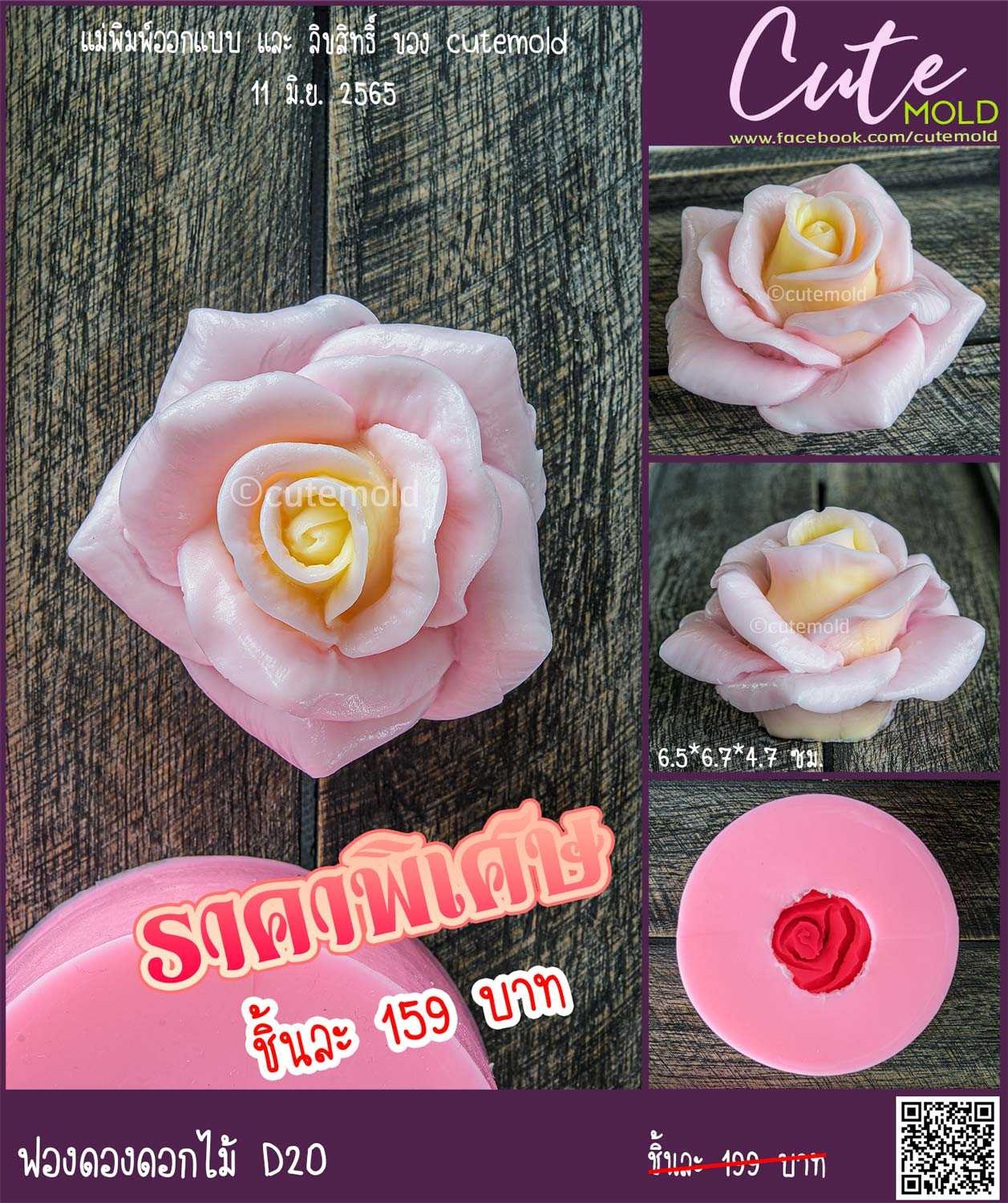 ฟองดองดอกกุหลาบ D20