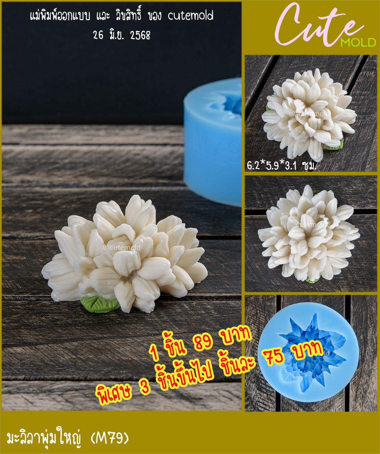 มะลิลาพุ่มใหญ่ (M79) [3 ชิ้นขึ้นไป 75]