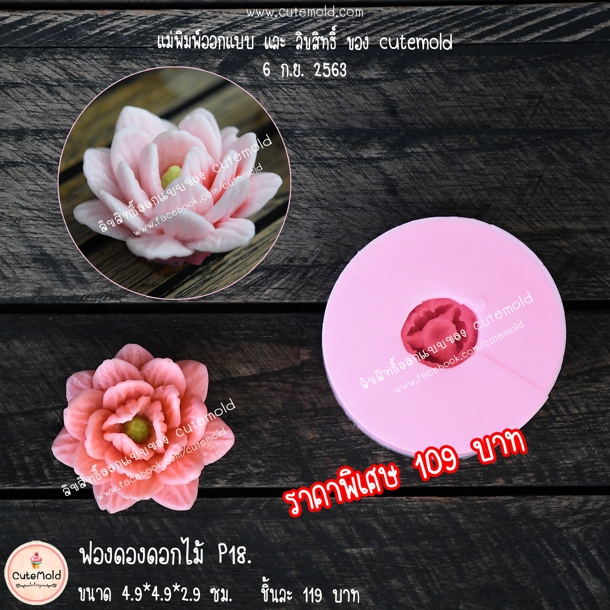 ฟองดองดอกไม้ P18