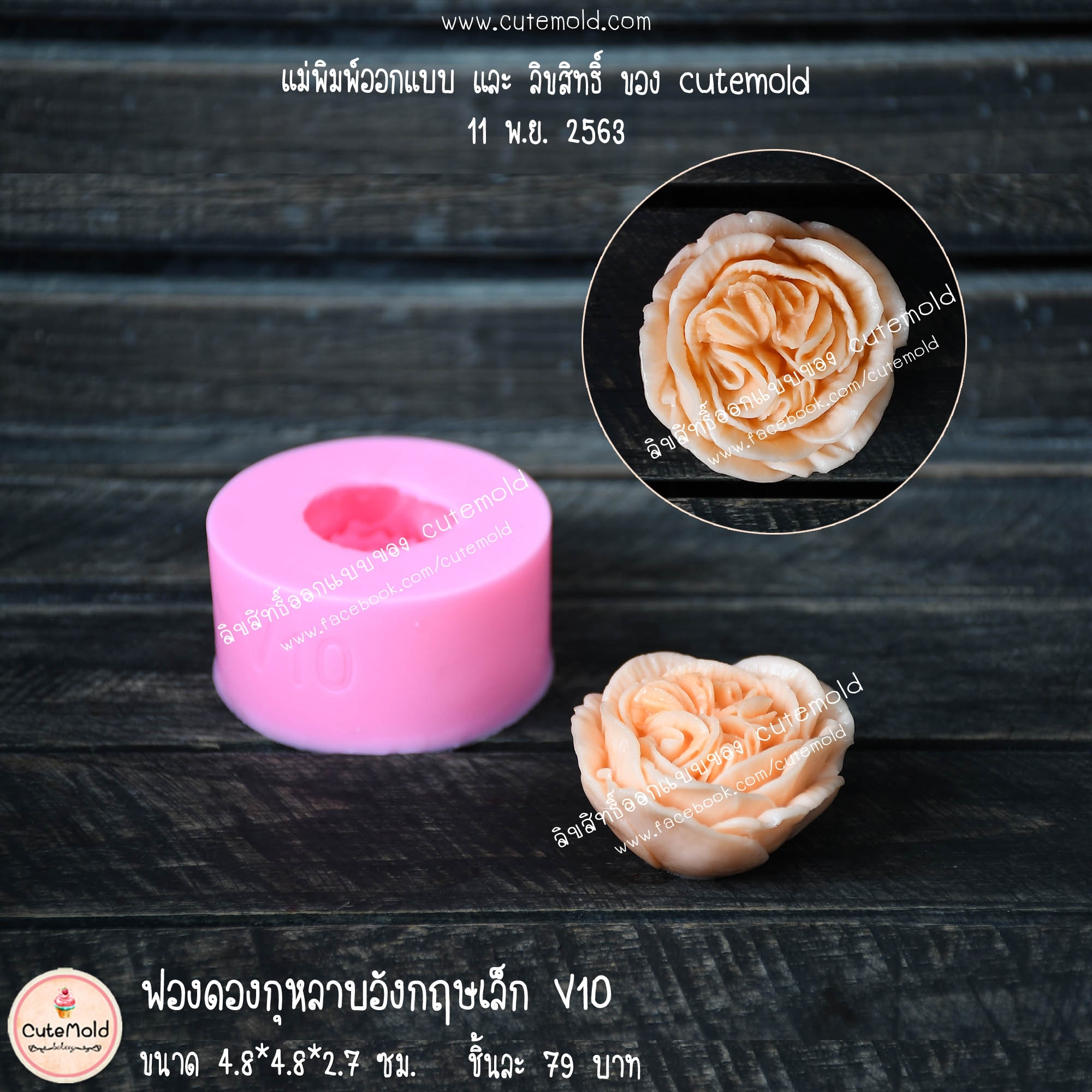 ฟองดองกุหลาบอังกฤษเล็ก V10