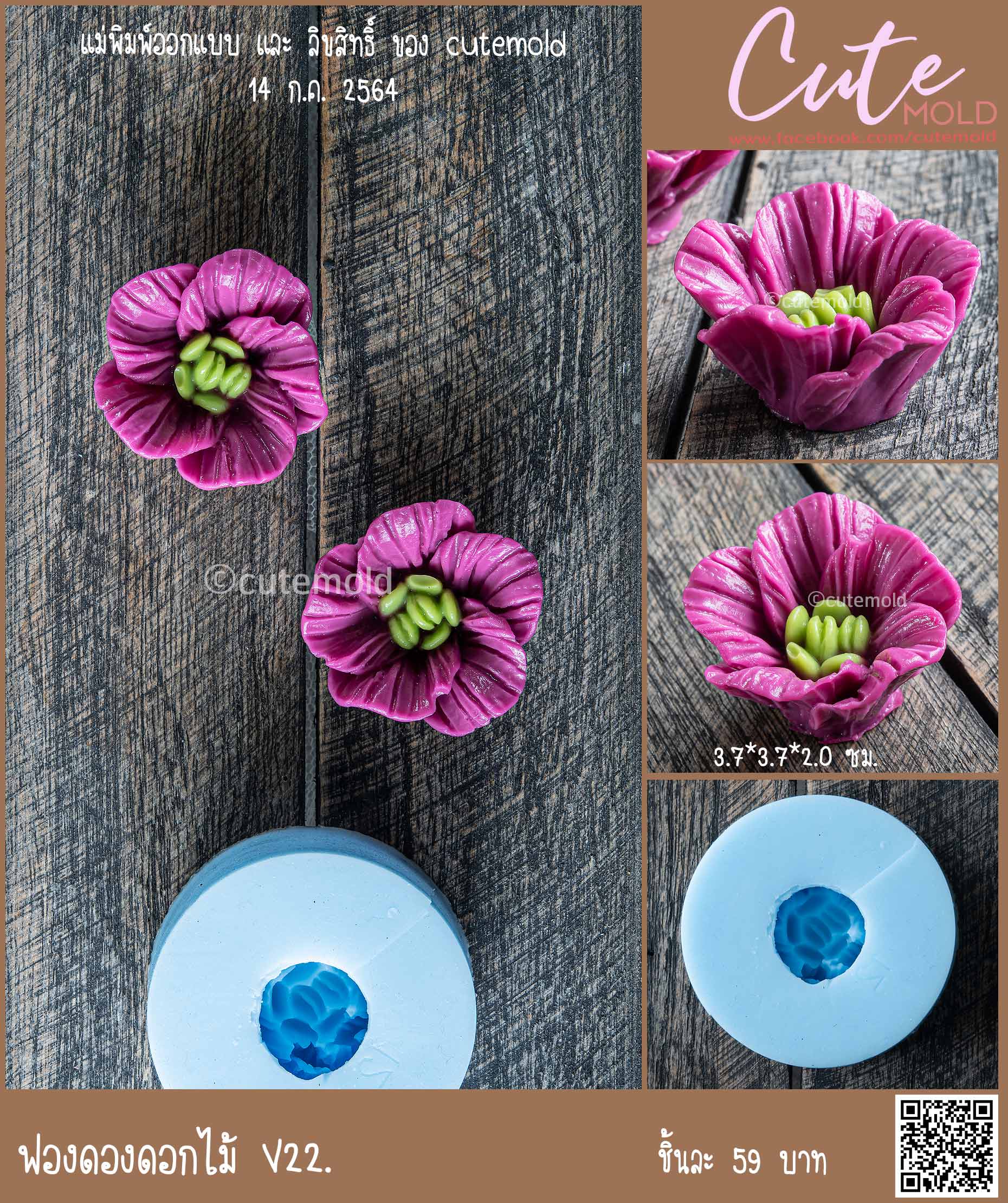 ฟองดองดอกไม้ V22