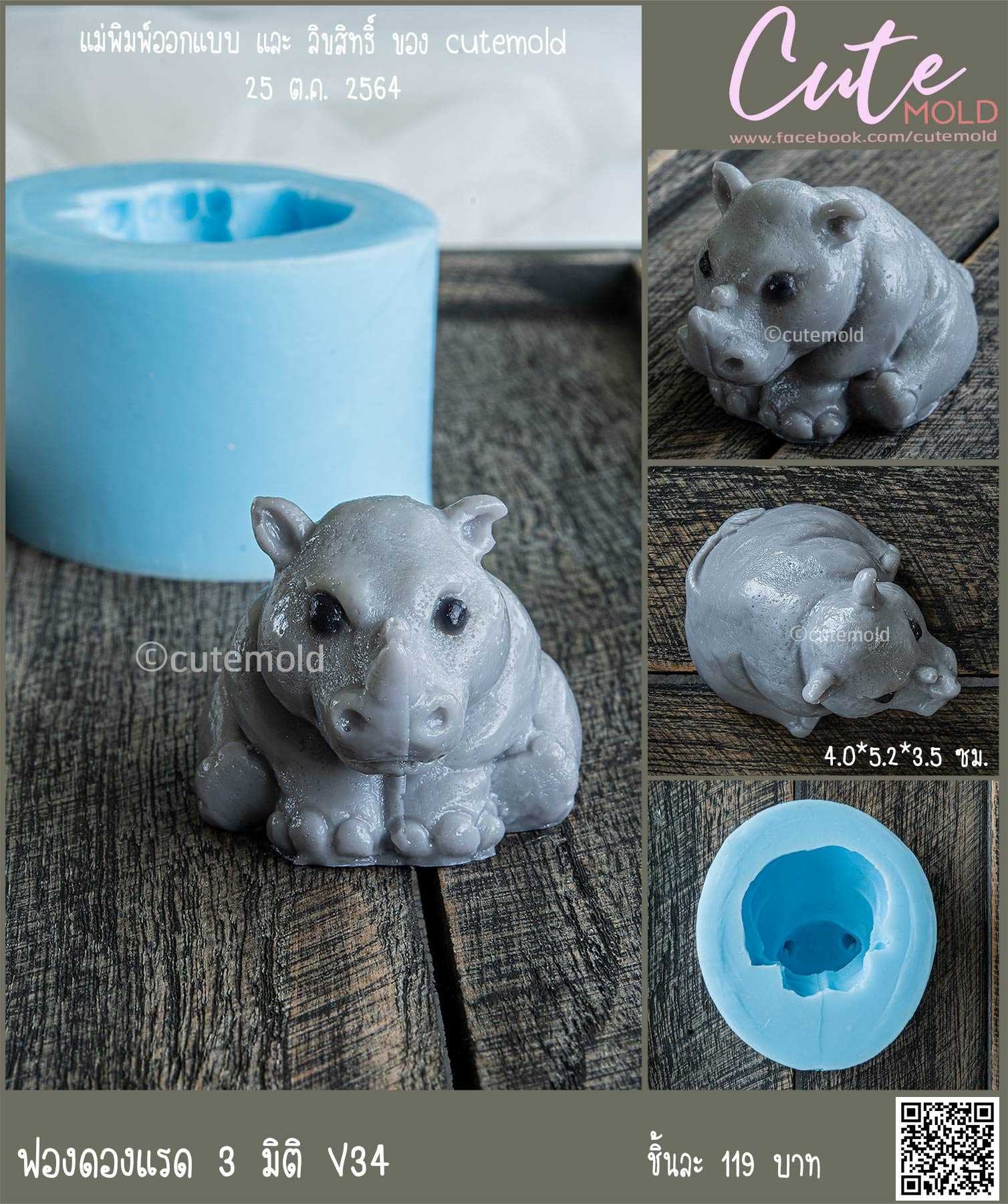 ฟองดองแรด 3 มิติ V34