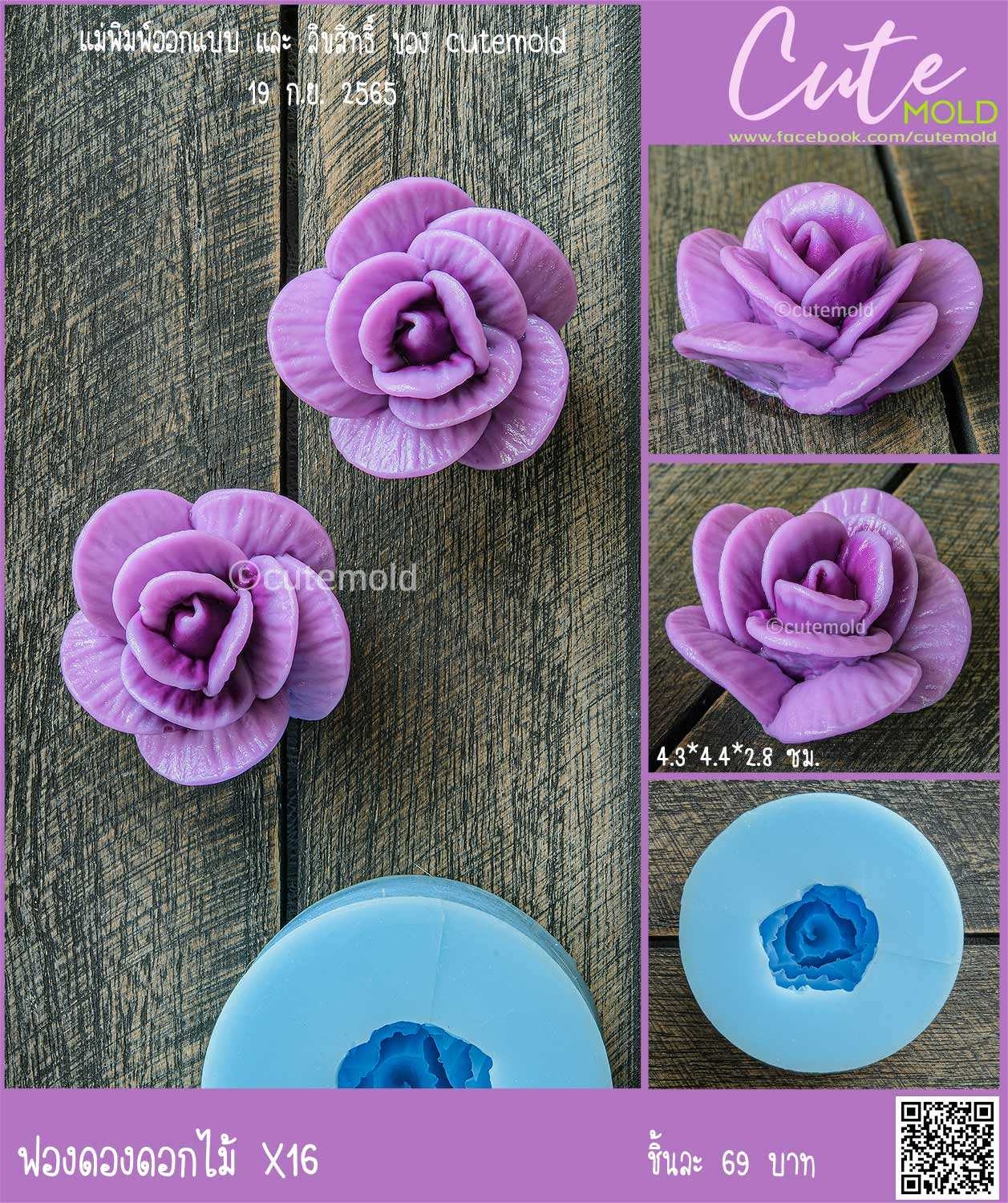 ฟองดองดอกกุหลาบ X16