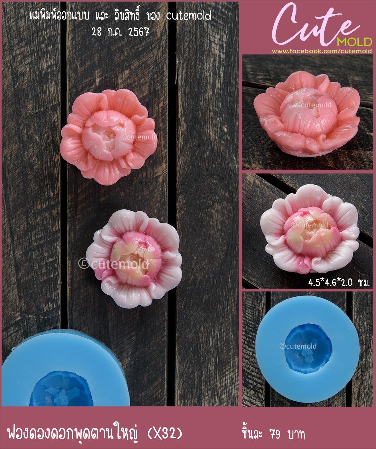 ฟองดองดอกพุดตานใหญ่ X32