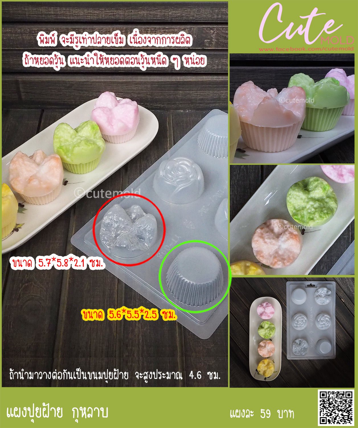 แผงปุยฝ้าย กุหลาบ