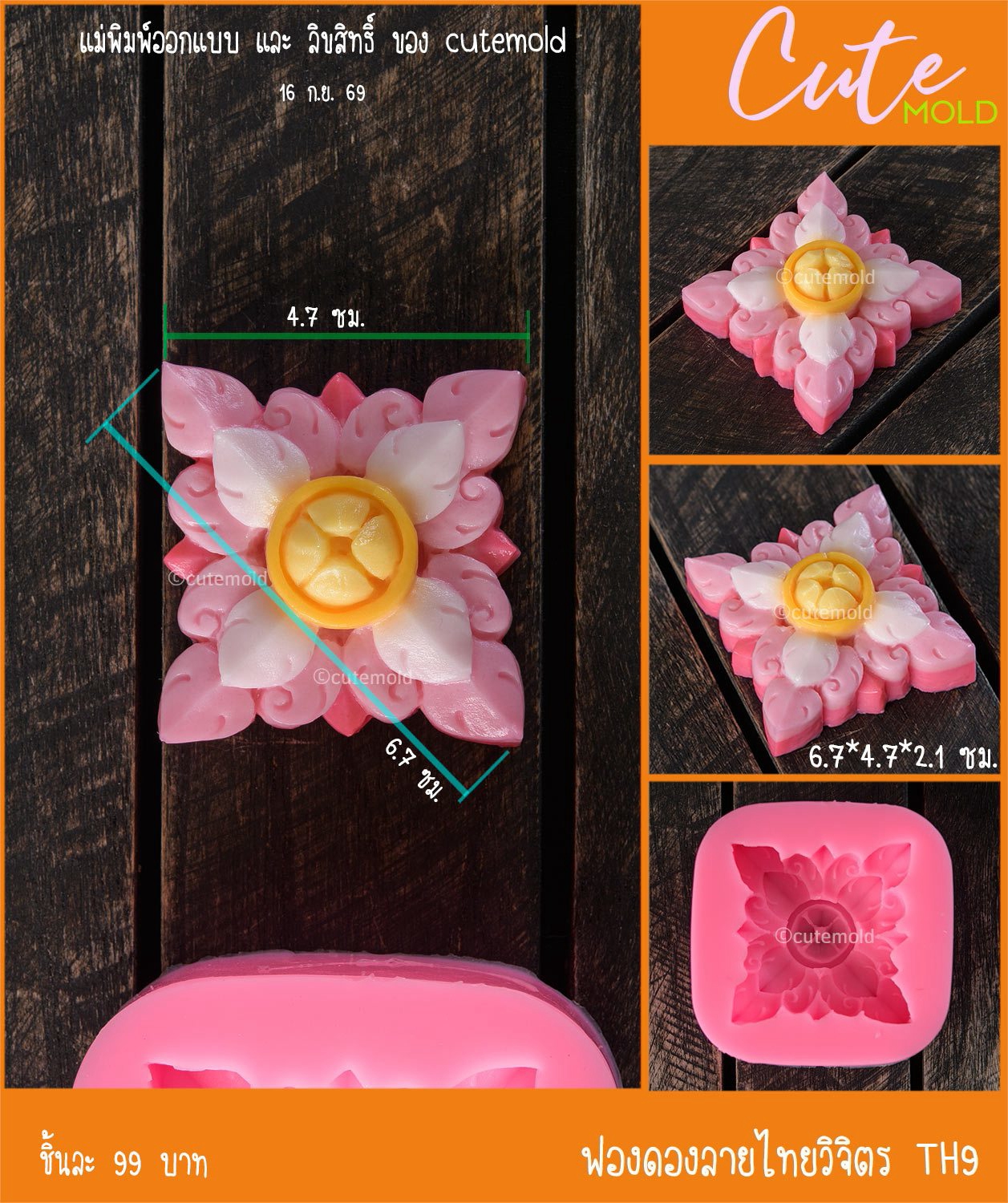 ฟองดองลายไทยวิจิตร TH9